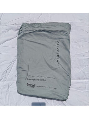 OliveCrate TWIN XL Sheet Set – Cooling, Soft, Hypoallergenic, Eucalyptus